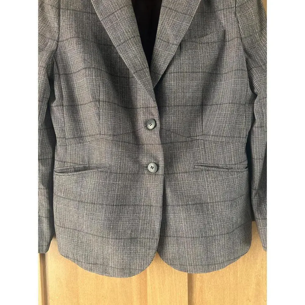 Brooks Brothers Wool & Cashmere Blend Purple Plaid Blazer Jacket Women’s size 12 - Picture 11 of 15